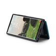 CASEME flip case for Samsung Galaxy S25 Ultra, Litchi Wallet, green