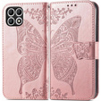 Flip case for T Phone 2 5G, Butterfly, pink rose gold