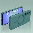 Case for Samsung Galaxy A36, ColorMag, for MagSafe, green + 9H tempered glass