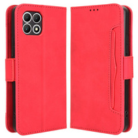 Flip case for T Phone 2 5G, Card Slot, red