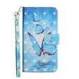 Flip case for Xiaomi Redmi Note 8 Pro, Wallet butterfly, blue