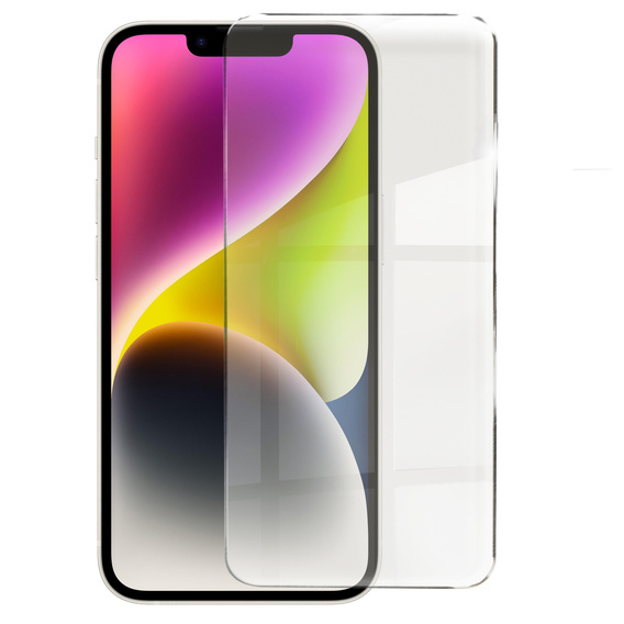 Case for iPhone 14, for MagSafe, ERBORD Matt Case, pink + Screen Glass