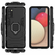Case for Samsung Galaxy A02S, Kickstand Ring, black