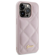 Guess Quilted Metal Logo Case for iPhone 15 Pro