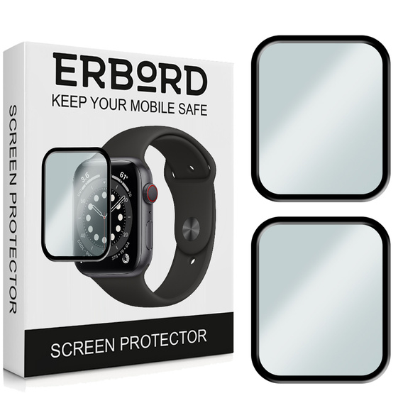 2x ERBORD Hybrid Glass for Apple Watch 4/5/6/SE 40mm