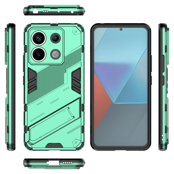 Case for Xiaomi Redmi Note 13 Pro 5G, Military kickstand, green