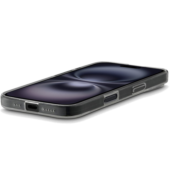 Case for iPhone 16, ERBORD Slim, transparent + 9H glass