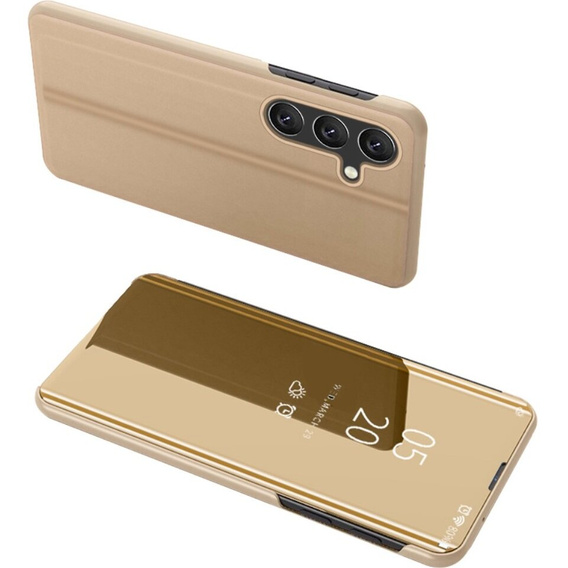 Case for Samsung Galaxy M34, Clear View, gold