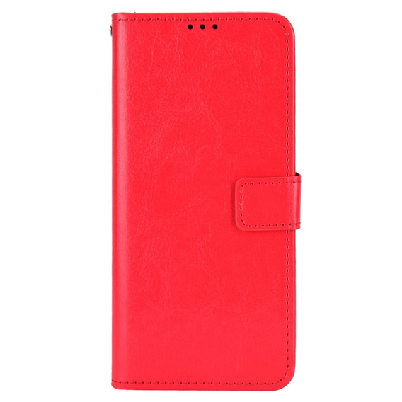 Flip case for Oppo A17, Crazy Horse Wallet, red