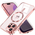 Case for iPhone 16 Pro, Electro MagSafe, pink + Screen Glass
