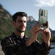 Armored case for Samsung Galaxy A15, Dexnor Full Body (Two Frames), green