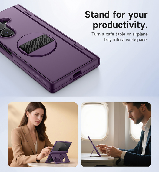 Suritch case with 360° stand and built-in screen protector for Samsung Galaxy Z Fold7