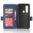 Flip case for Cat S75 5G, Wallet Litchi Magnet, dark blue