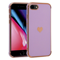 Case for iPhone 7/8/SE 2020/SE 2022, Electro heart, purple