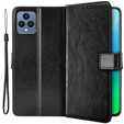 Flip case for T Phone 5G, Crazy Horse Wallet, black