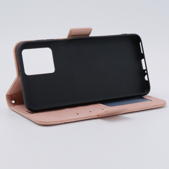 Flip case for Motorola Moto G54 5G, Card Slot, pink