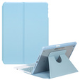 Keyboard case for iPad 11" 2025 A16 (11 gen.) / iPad 10.9" 2022 (10 gen.), Rotary 360° Leather, light blue