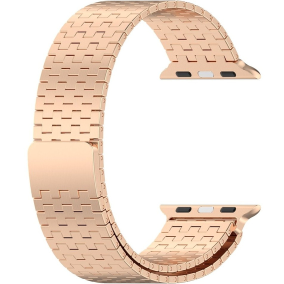 Steel Bracelet for Apple Watch 1/2/3/4/5/6/7/8/SE/ULTRA 42/44/45/49 MM - pink rose gold