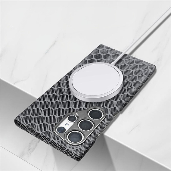 Case for Samsung Galaxy S24 Ultra, Aramid Fiber MagSafe, black