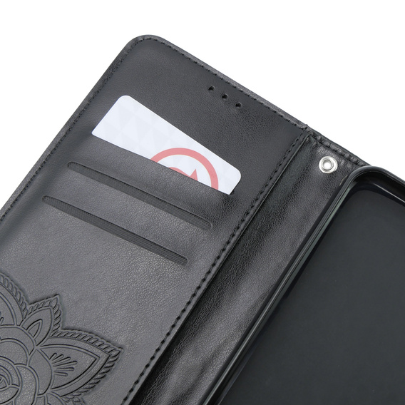 Flip case for Samsung Galaxy S23 FE, Butterfly, black