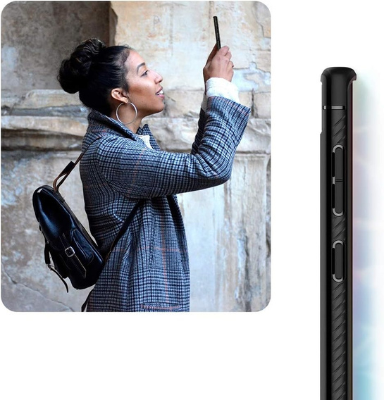 Spigen Case for Samsung Galaxy Note 10+ Plus, Rugged Armor, Black