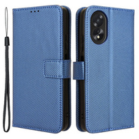 Flip case for Oppo A38 4G / Oppo A18 4G, Wallet Smart Magnet, blue