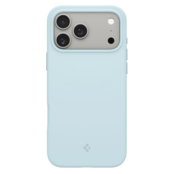 Spigen case for iPhone 17 Pro, Silicone Fit MagSafe, Mute Blue