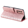 Flip case for Samsung Galaxy A14 4G/5G, Mandala, pink rose gold