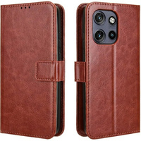Flip case for Motorola Edge 50 Neo / Motorola ThinkPhone 25, Crazy Horse Wallet, brown