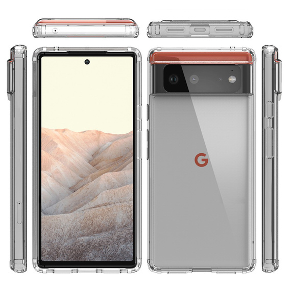 Case for Google Pixel 6, Fusion Hybrid, transparent