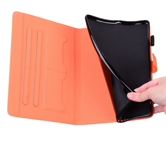 Case for Lenovo Tab M10 Plus 10.6 Gen 3, with flap, animal, orange