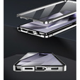 Magnetic Dual Glass MagSafe case for Samsung Galaxy S25 Ultra, silver