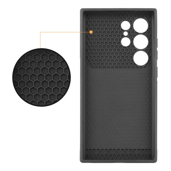 Case for Samsung Galaxy S24 Ultra, ERBORD MagProtect Slide Camera, gray gunmetal