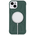 Case for iPhone 15 Plus, ERBORD Armor Mag, green