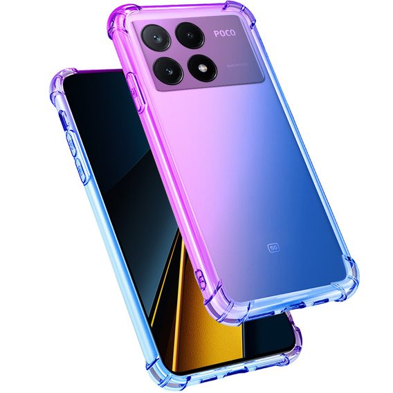 Case for Xiaomi Poco X6 Pro 5G, Gradient Dropproof, Purple / blue