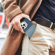 Case for iPhone 14 Pro, Frame Kickstand, for MagSafe, Moon Blue