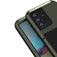 Love Mei Case for Samsung Galaxy S22 Ultra, armored without glass, green