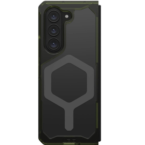 Urban Armor Gear Case for Galaxy Z Fold 5 5G, Plyo MagSafe, transparent / green