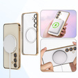 Case for Samsung Galaxy A55 5G, Electro MagSafe, gold + Screen Glass