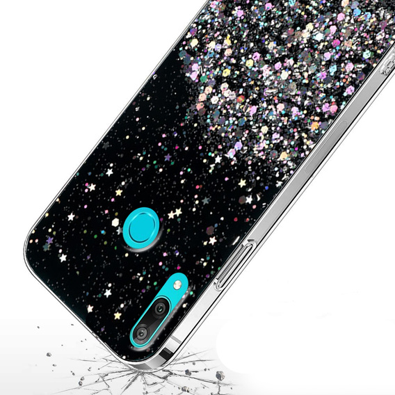 Case for Huawei Y6 2019 / Honor 8A, Glittery, black
