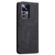 CASEME case for Xiaomi 12T / 12T Pro, Leather Wallet Case, black