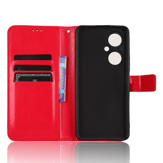 Flip case for Huawei Nova 11i, Crazy Horse Wallet, red
