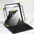 Case + keyboard iPad 10.2 2021 / 2020 / 2019 7/8/9 gen, black