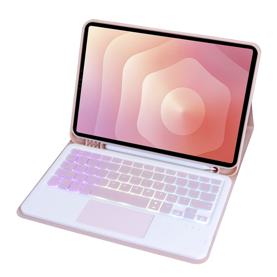 Case with illuminated Bluetooth keyboard and touchpad for Samsung Galaxy Tab S11