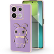 Case for Xiaomi Redmi Note 13 Pro 5G, Rabbit, purple + 9H Tempered Glass