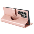 Flap case for Samsung Galaxy S23 Ultra, Wallet, for MagSafe, pink rose gold