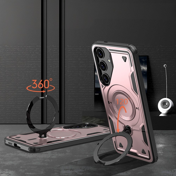 Case for Samsung Galaxy S24 FE, Military MagSafe, pink