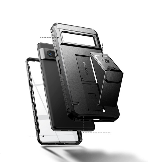 Armored case for Google Pixel 7 Dexnor Full Body, Dexnor Full Body, black