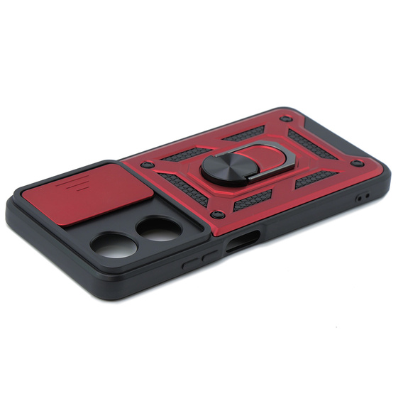 Case for Oppo A58 4G, CamShield Slide, red