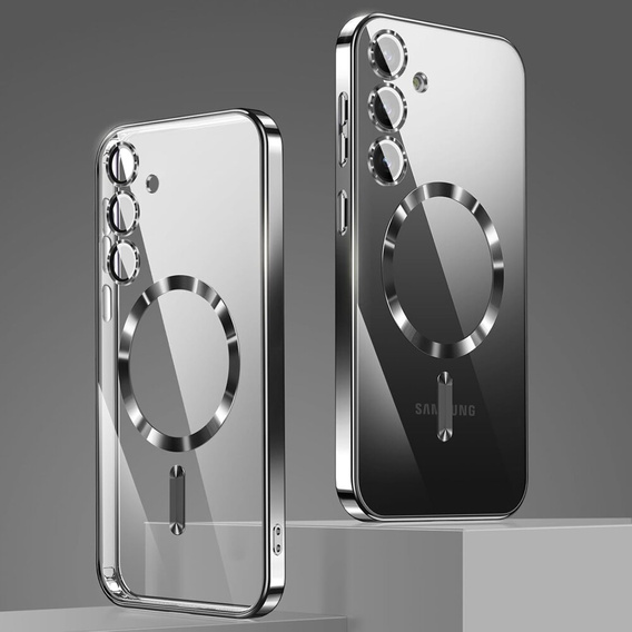 Case for Samsung Galaxy S24, Electro MagSafe, black + Screen Glass